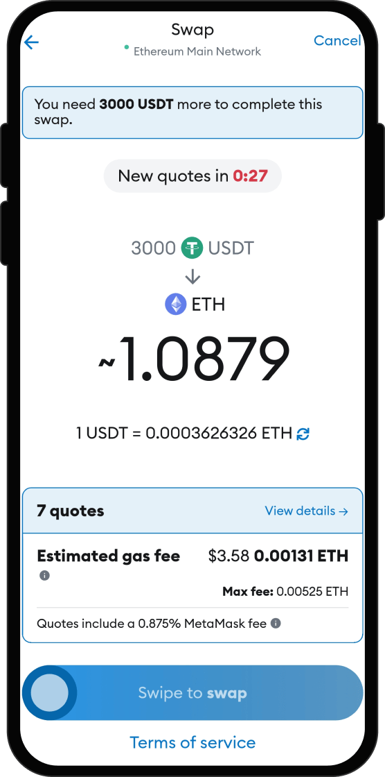 Swap Your USDT for BitLegacy