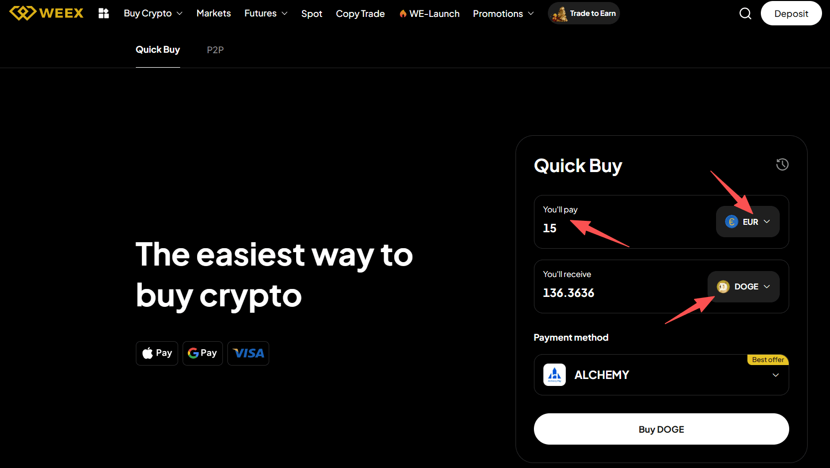 What is WEEX OTC and How to Buy DOGE with EUR on WEEX OTC?